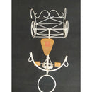 Bicicleta Decorativa de Ferro Rústica Branca