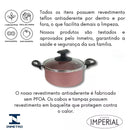 Conjunto Jogo 13pç Antiaderente Teflon Inmetro Tampa Vidro