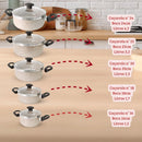 Jogos De Panelas 8 Peças Vanilla 3mm Grossa Antiaderente Teflonada + Barato